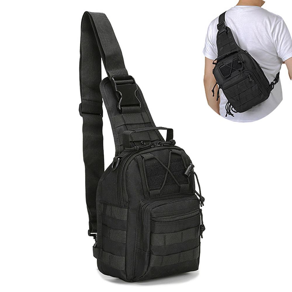 Rucksack Military Style - Mochila cruzada para hombre, bolso de