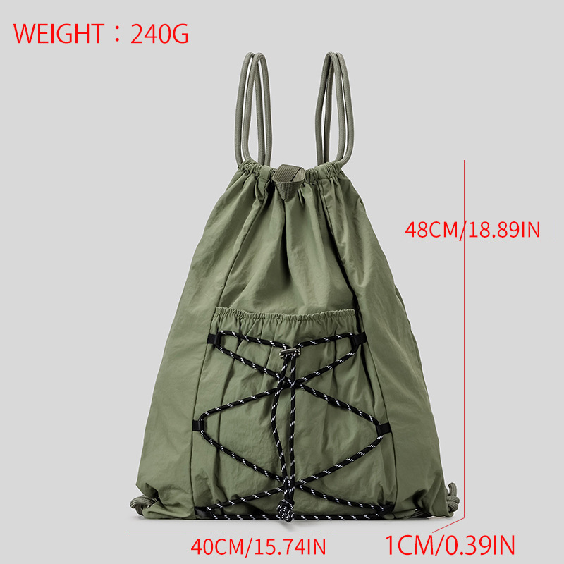 SHELKSBAG Mochila Unisex de Na - Drawstring Gym Bag reseña y precio