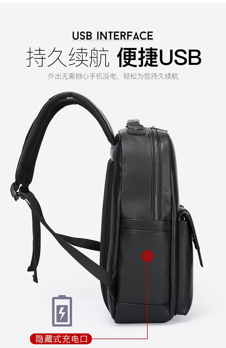 Mochila de cuero de lujo para  - Laptop Backpack 15.6 reseña y precio